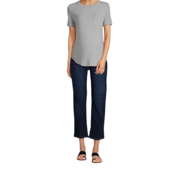 Time & Tru women's size L 10-12 straight leg maternity jeans - Picture 1 of 7